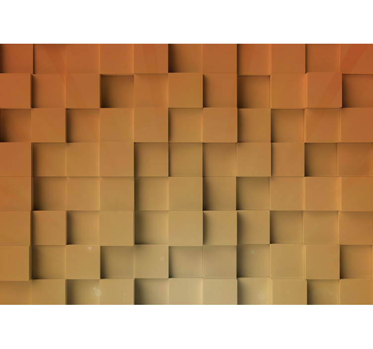 其他具有纹理和图案的壁画立体方块图案 - TenStickers