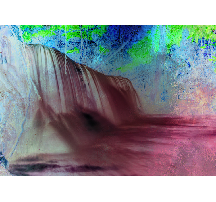 卡乔伊拉照片墙静谧瀑布景观 - TenStickers