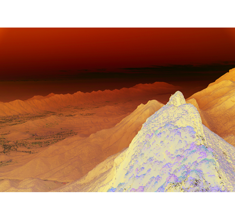 其他景观壁画令人惊叹的山脉全景 - TenStickers