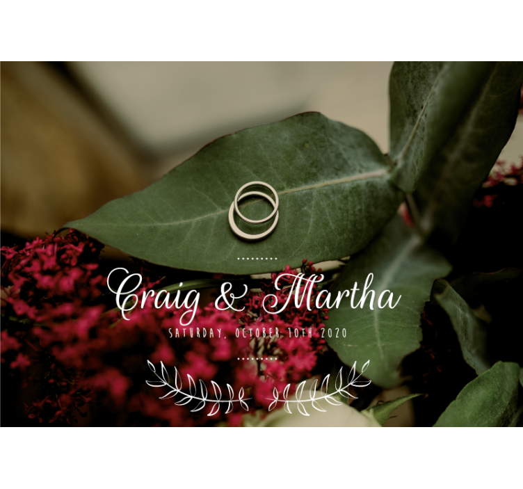 墙面壁画的爱的风格 永恒的结婚戒指 - TenStickers