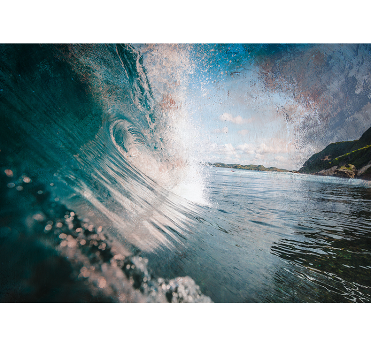 海洋的照片壁画 强劲的海浪 - TenStickers