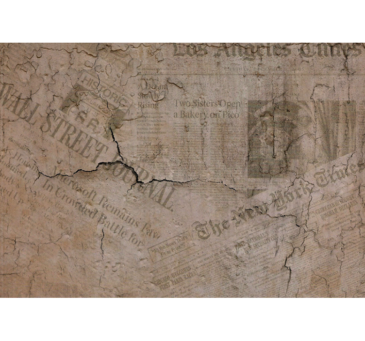 其他纹理和图案壁画呈现风化旧纹理 - TenStickers