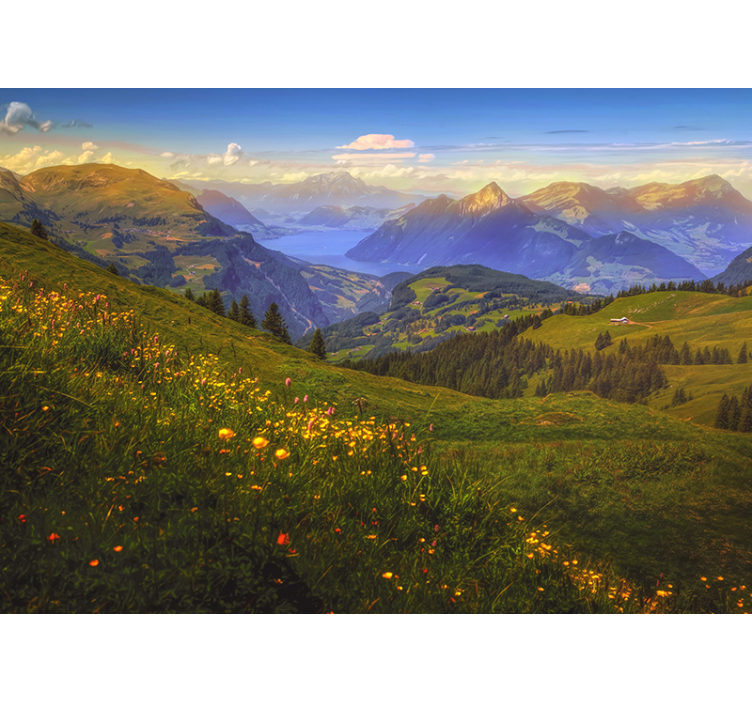 其他景观壁画山野草甸风光 - TenStickers