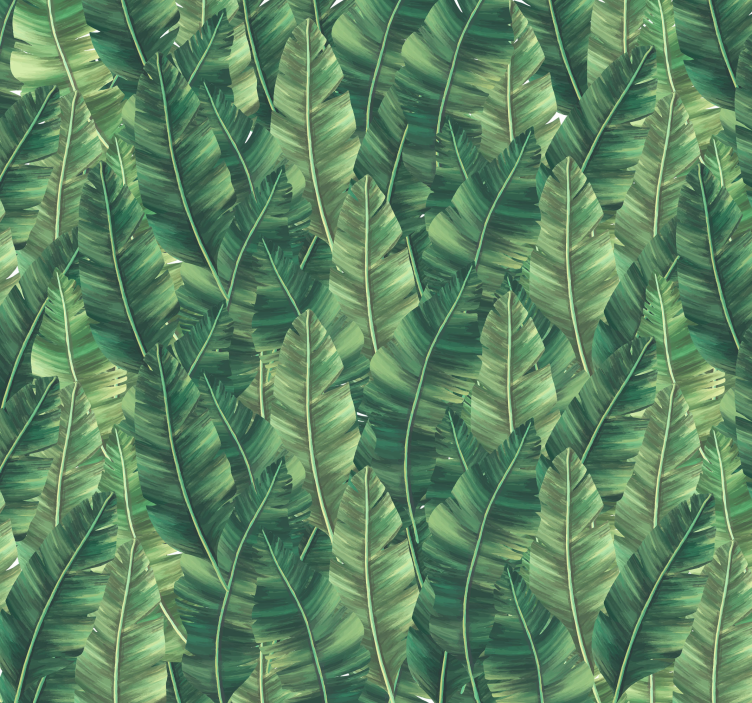 自然照片墙 大叶 - TenStickers