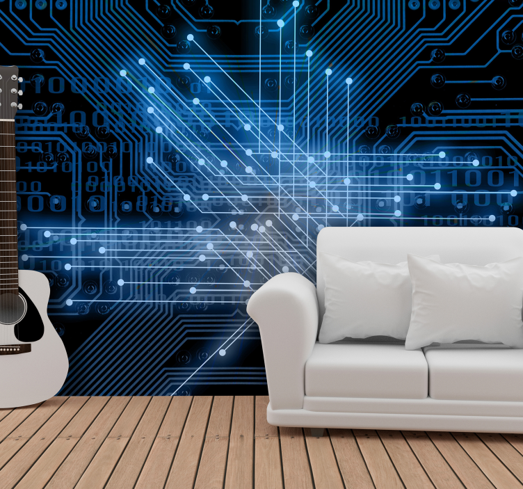 卧室壁画的相互联系 - TenStickers