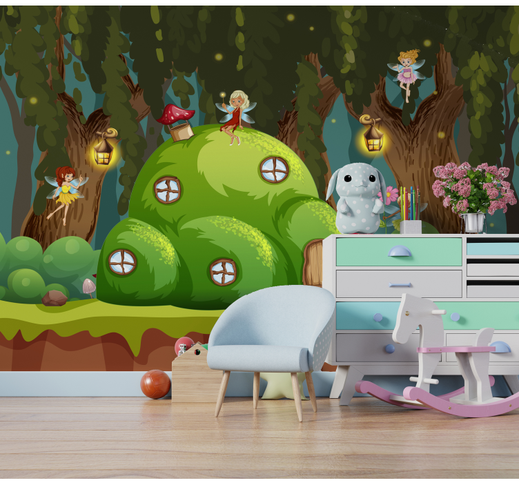 儿童壁画仙子世界 - TenStickers