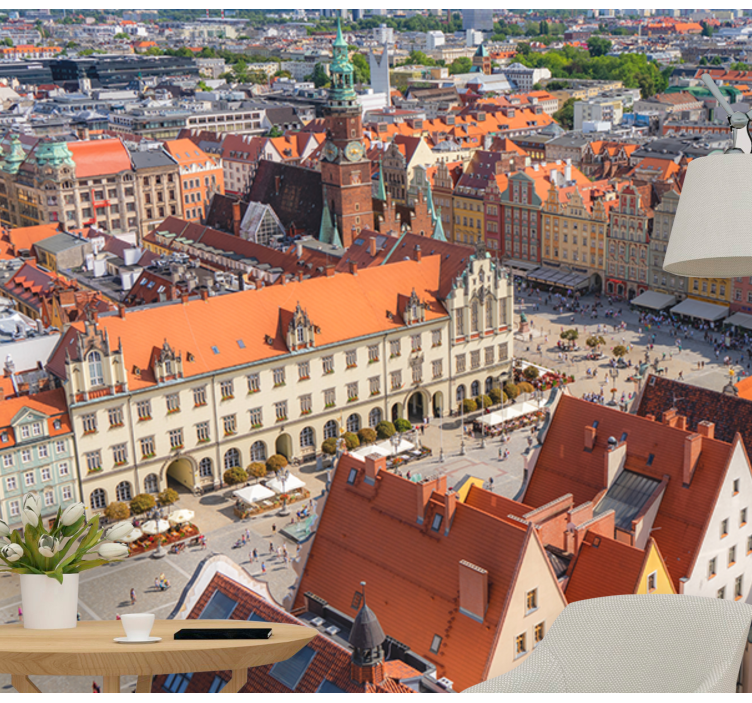 城市和乡村照片墙 历史城区景观 - TenStickers