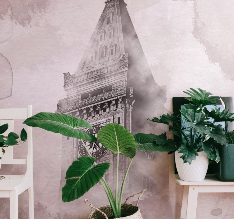 城市和乡村照片墙 历史悠久的钟楼 - TenStickers