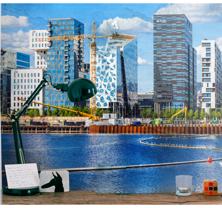 城市和乡村照片墙 现代都市景观 - TenStickers