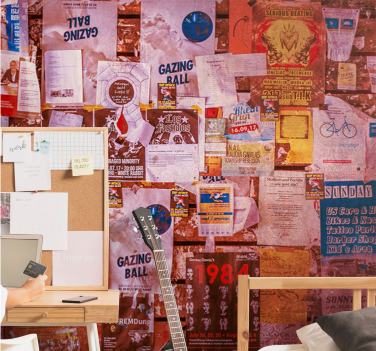 城市艺术照片壁画城市拼贴海报 - TenStickers