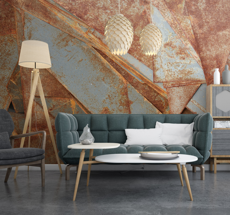 铁板质感墙壁画 - TenStickers