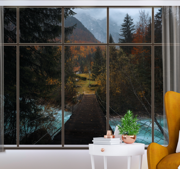 其他景观壁画山间小径场景 - TenStickers