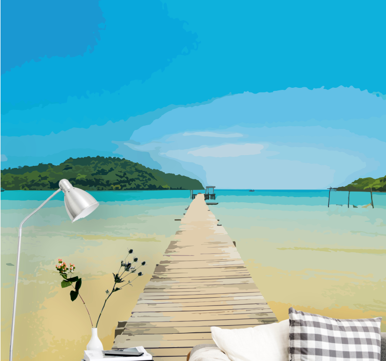 其他景观壁画宁静海岸小径 - TenStickers