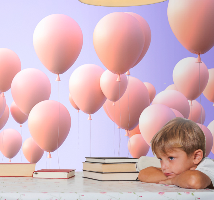 墙面壁画的爱的风格带来快乐气球时刻 - TenStickers