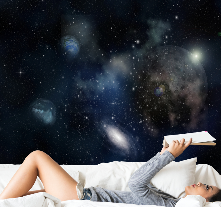 空间照片墙：银河探索场景 - TenStickers