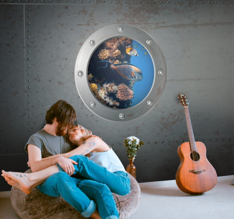 海洋的照片壁画展现水下生物景观 - TenStickers