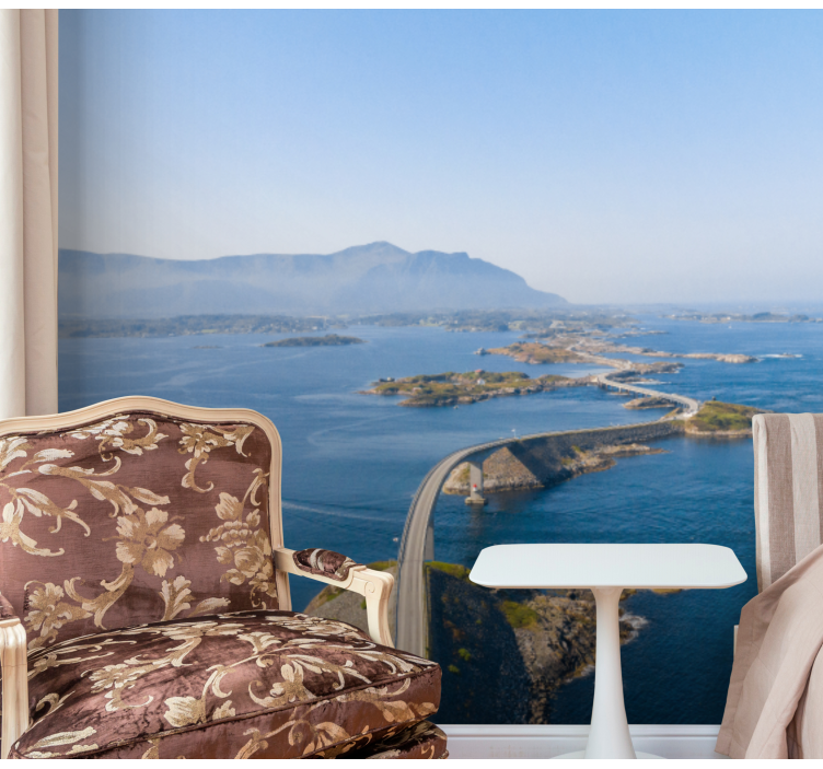 山地照片墙展现海岸小径美景 - TenStickers