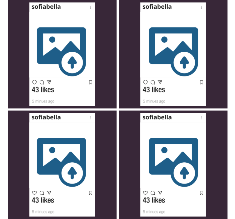 带有照片和文字的instagram自定义杯垫 - TenStickers