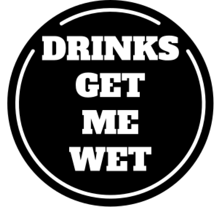 杯垫 啤酒垫 经典圆形名言设计 - TenStickers
