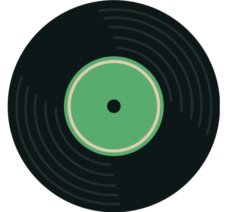 每套复古杯垫的迪斯科舞厅 - TenStickers