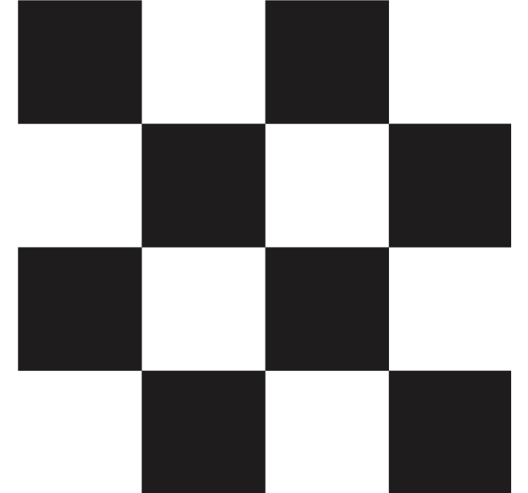 杯垫纹理与棋盘格纹理表面相结合 - TenStickers