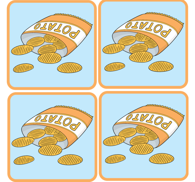 杯垫 怪物 零食袋插图 - TenStickers