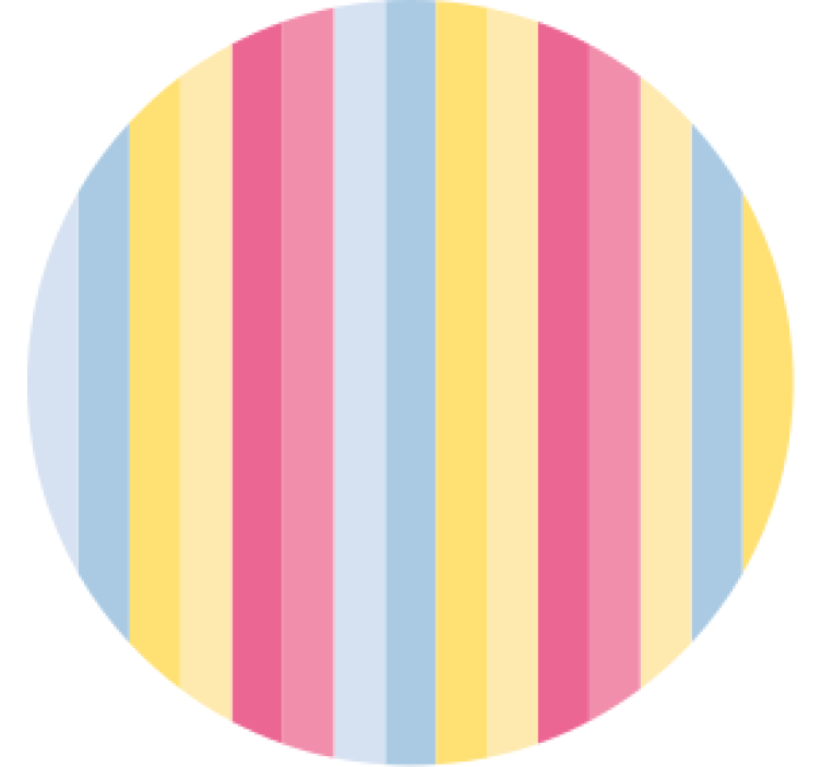 杯垫纹理与多彩条纹图案相结合 - TenStickers