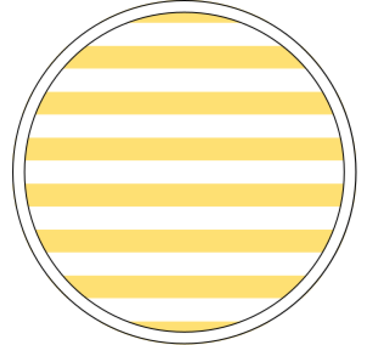 杯垫纹理呈现条纹黄色图案 - TenStickers