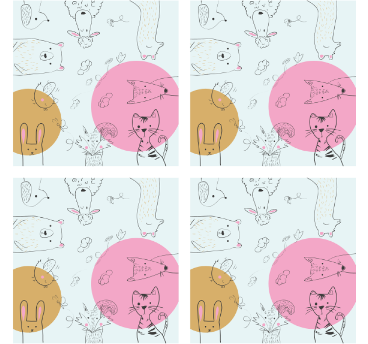 杯垫 怪物 趣味动物插画 - TenStickers