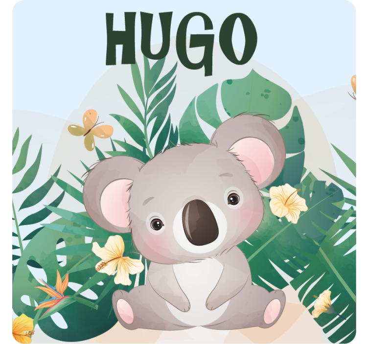 定制杯垫可爱考拉艺术图案 - TenStickers