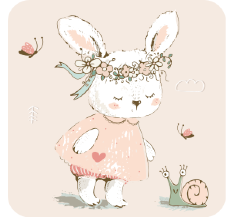 杯垫 怪物 奇幻兔子角色 - TenStickers