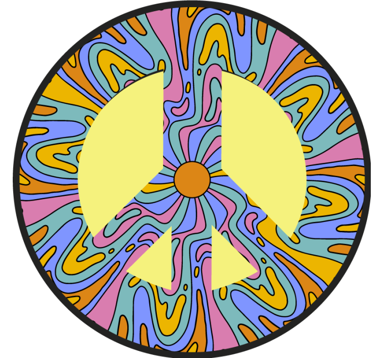 杯垫 怪物 生动和平符号 - TenStickers