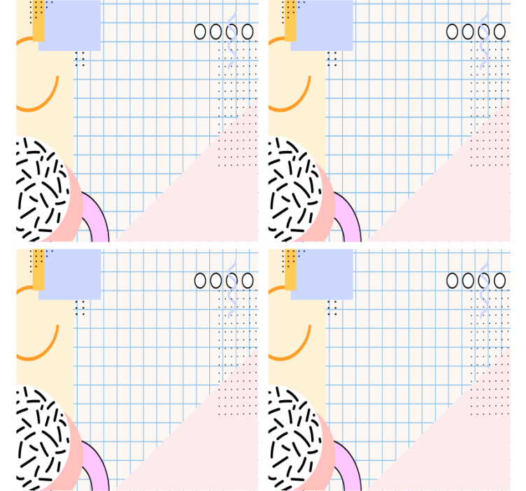杯垫现代设计几何图案垫 - TenStickers
