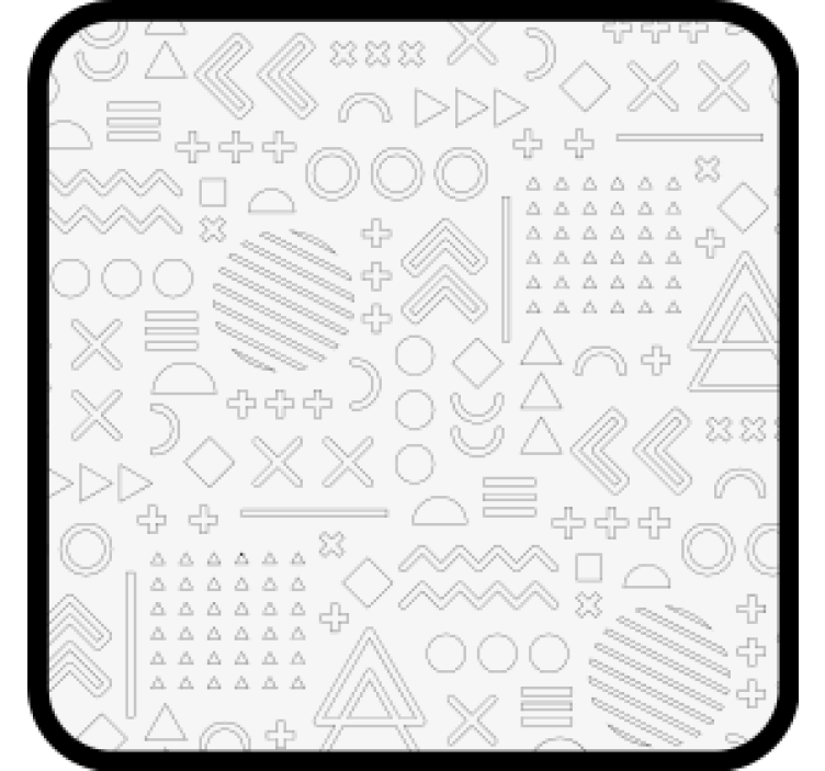 杯垫纹理与抽象几何图案相结合 - TenStickers
