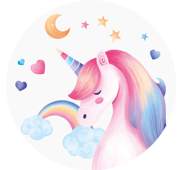杯垫 怪物 幻想独角兽插图 - TenStickers