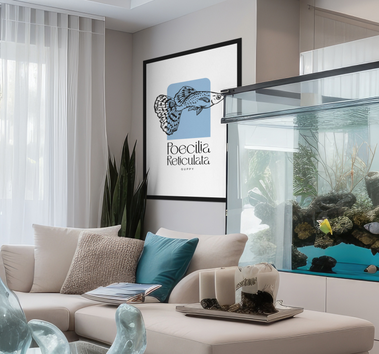 鱼类宣传海报 果比魚 - TenStickers