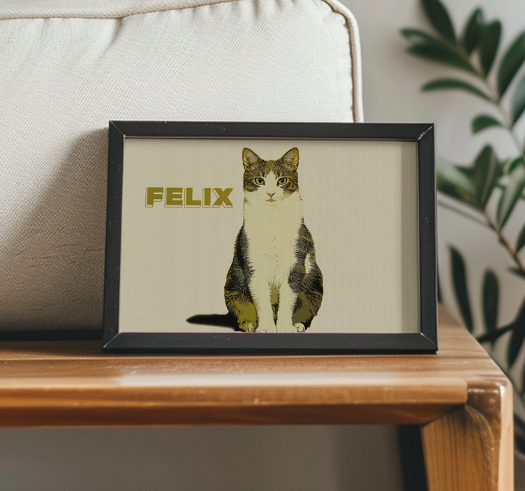 其他动物海报 个性化插画半色调 - TenStickers