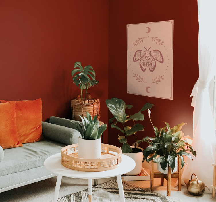 波西米亚蝴蝶海报打印 - TenStickers