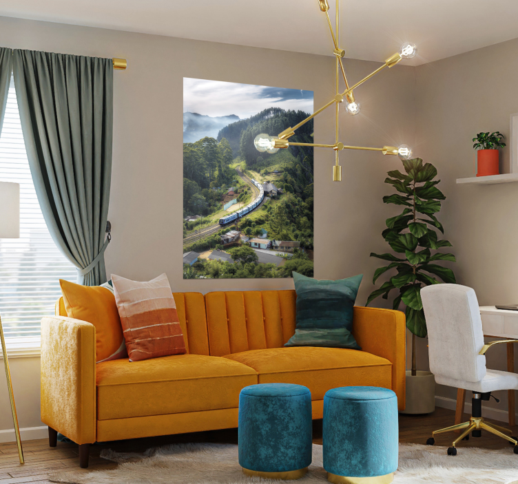 风景风景火车海报 - TenStickers