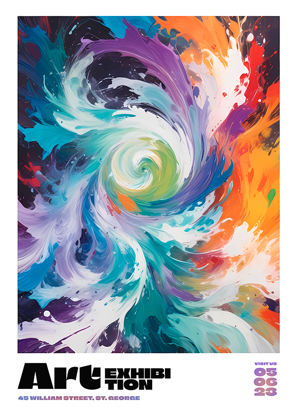 抽象的海报艺术展览 - TenStickers