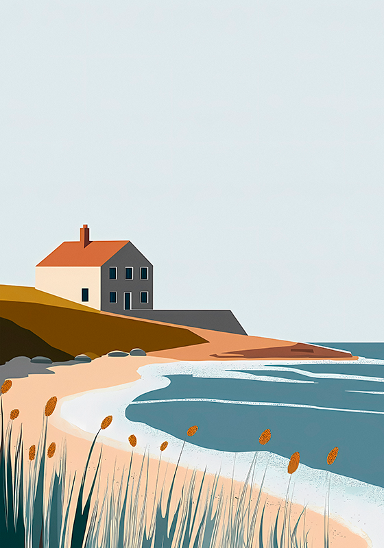 海报艺术绘画安静生活 - TenStickers