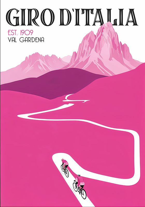 自行车运动的海报 val gardena - TenStickers