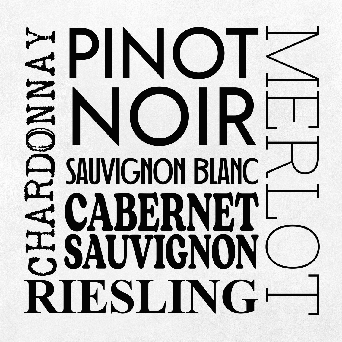 厨房宣传画与葡萄酒的类型 - TenStickers