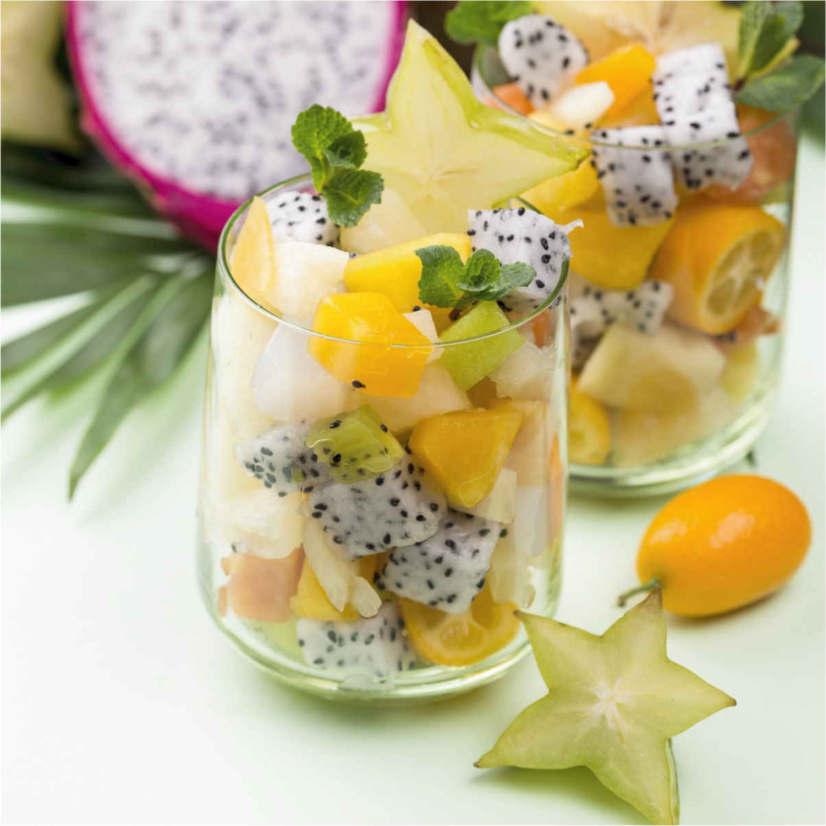 厨房宣传画：芒果与绿色眼镜 - TenStickers