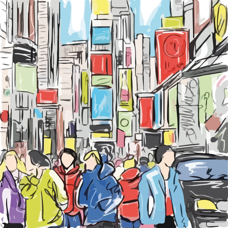 客厅海报展现现代纽约人物风采 - TenStickers