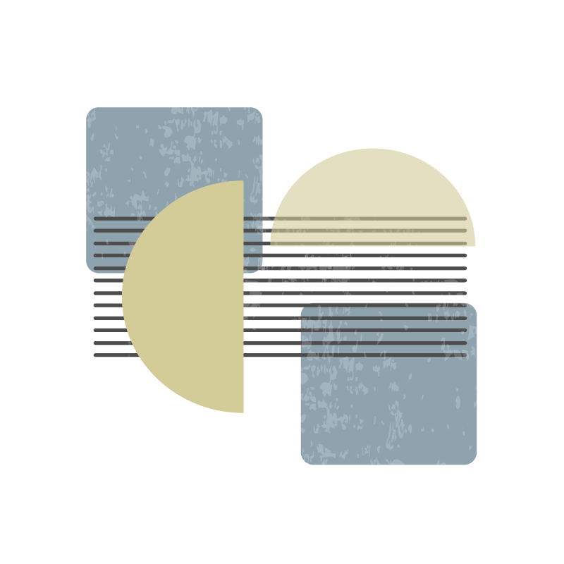 客厅海报现代艺术当代设计 - TenStickers