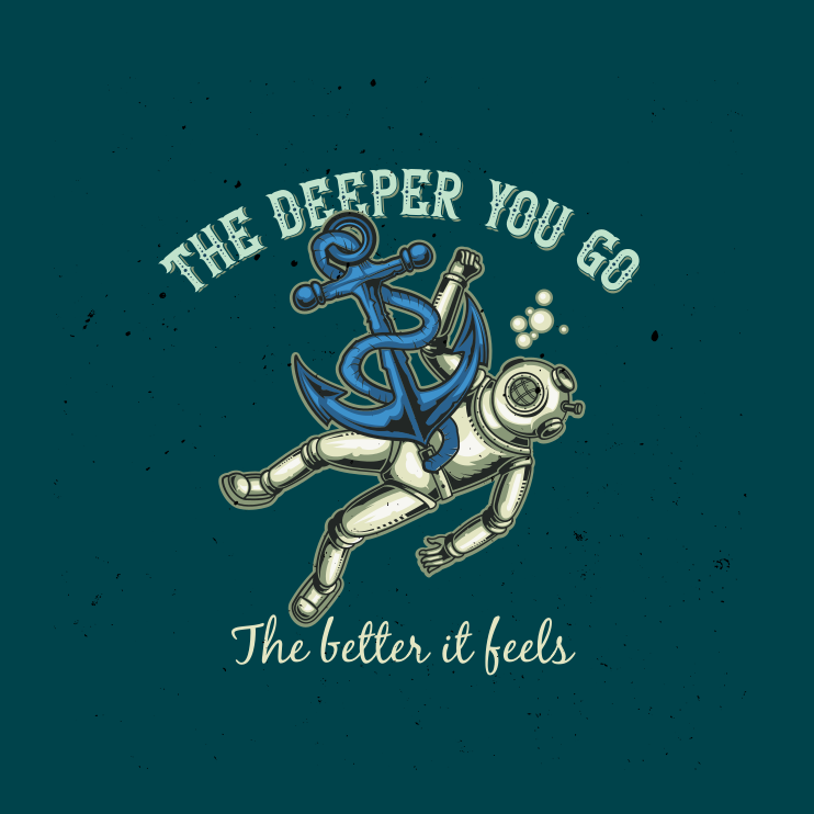 客厅海报 深入越深越有启发 - TenStickers