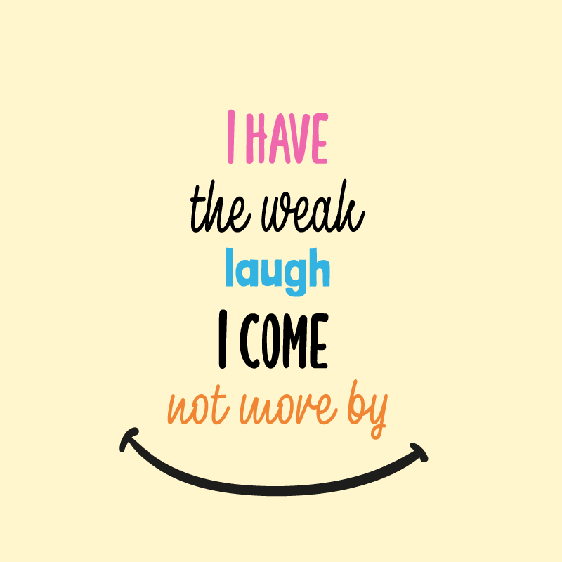 客厅海报我有微弱的笑声 - TenStickers