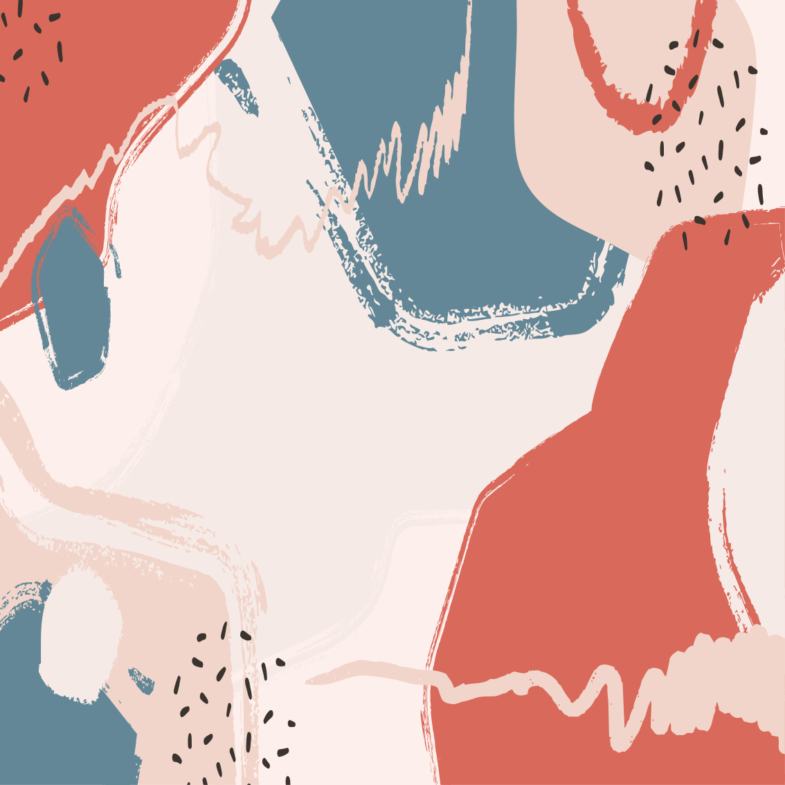 客厅海报呈现抽象墙面艺术形式 - TenStickers