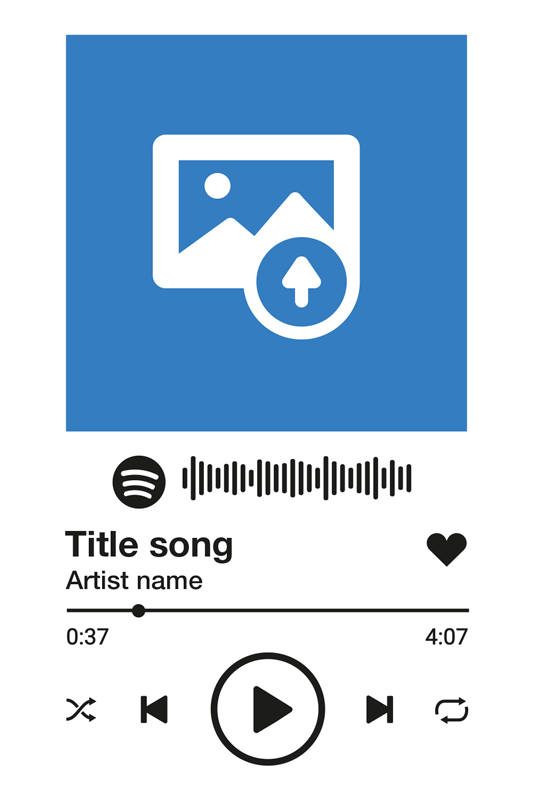 客厅海报定制spotify歌曲 - TenStickers